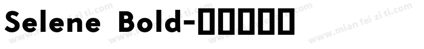 Selene Bold字体转换